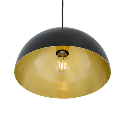 Suspension Avon Dome avec intérieur en laiton 30 cm