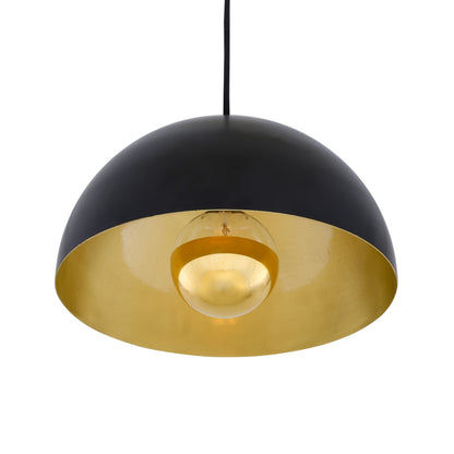 Suspension Avon Dome avec intérieur en laiton 30 cm