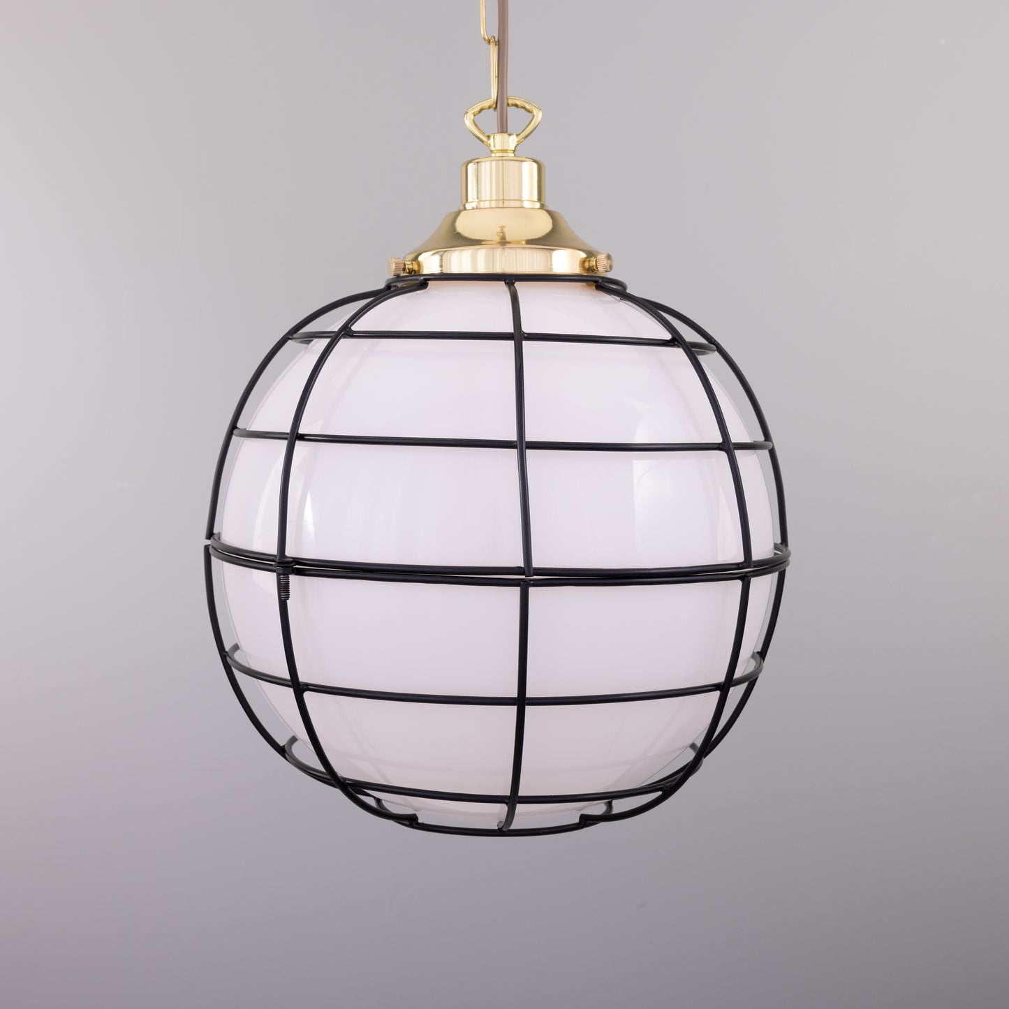 Suspension Hudson Glass Globe Cage