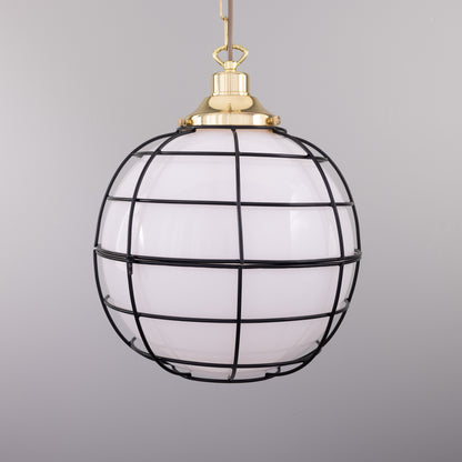 Suspension Hudson Glass Globe Cage
