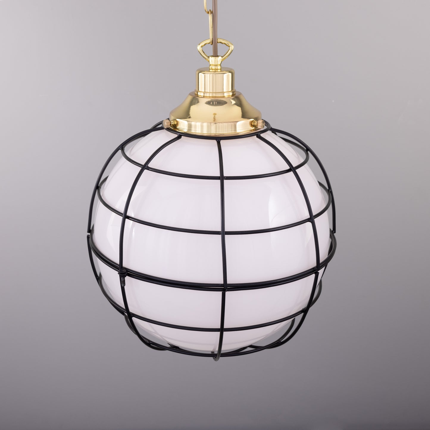 Suspension Hudson Glass Globe Cage