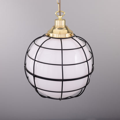 Suspension Hudson Glass Globe Cage