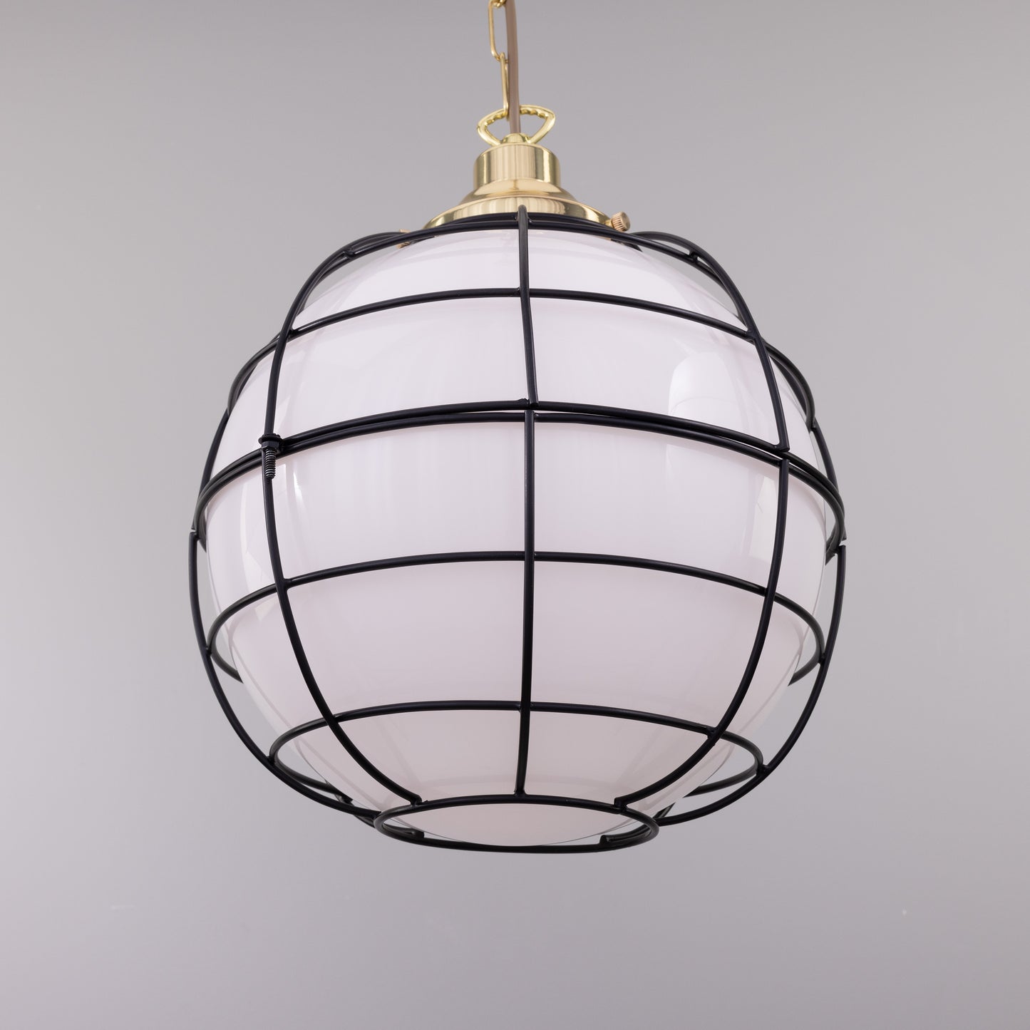 Suspension Hudson Glass Globe Cage
