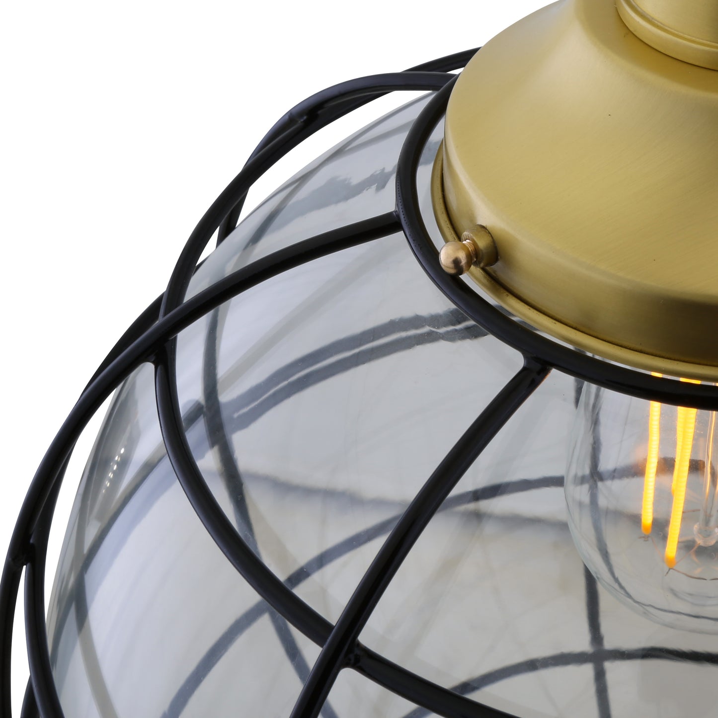 Suspension Hudson Glass Globe Cage