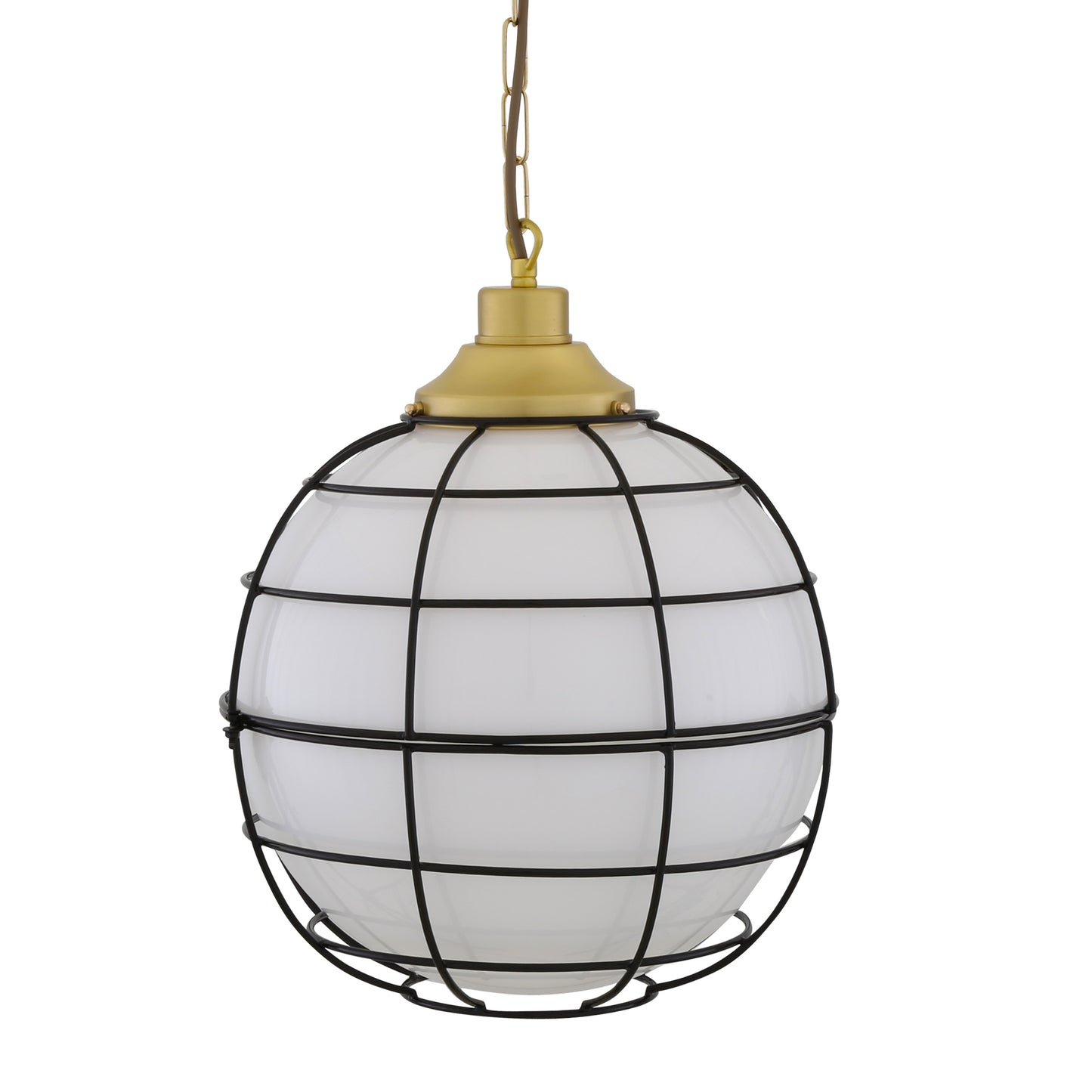 Suspension Hudson Glass Globe Cage