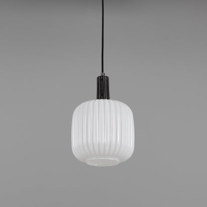 Pendentif Nahla en verre cannelé et laiton
