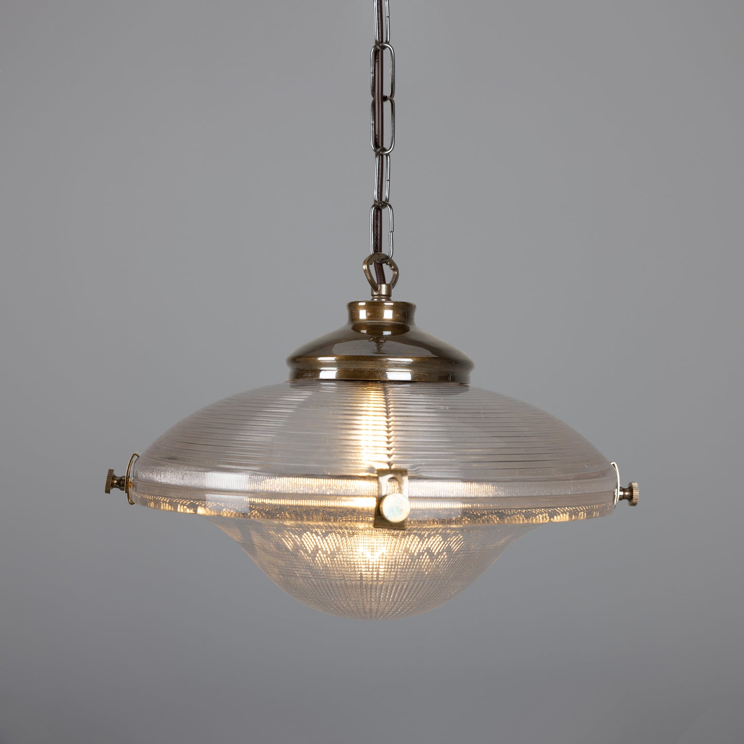 Suspension en verre vintage victorienne Ozark