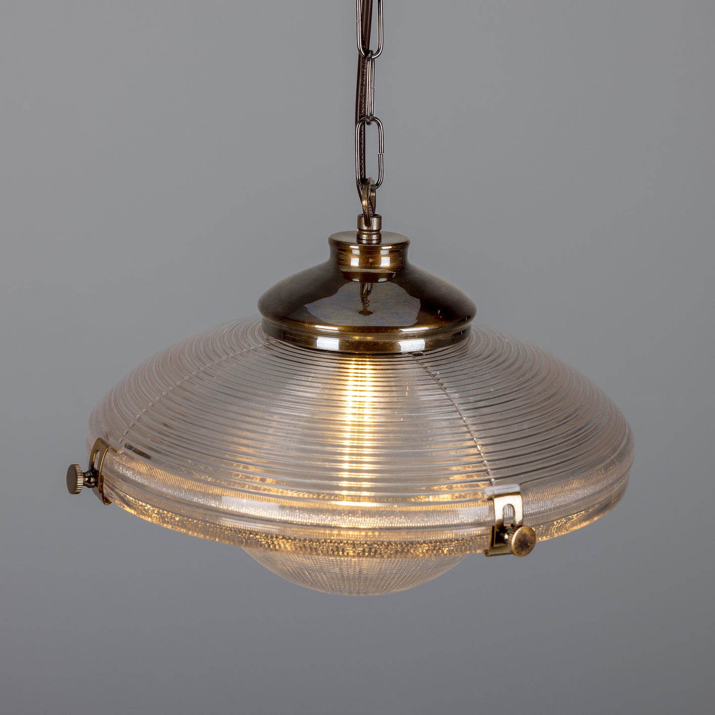 Suspension en verre vintage victorienne Ozark