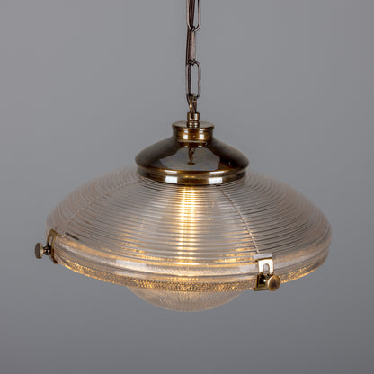 Suspension en verre vintage victorienne Ozark