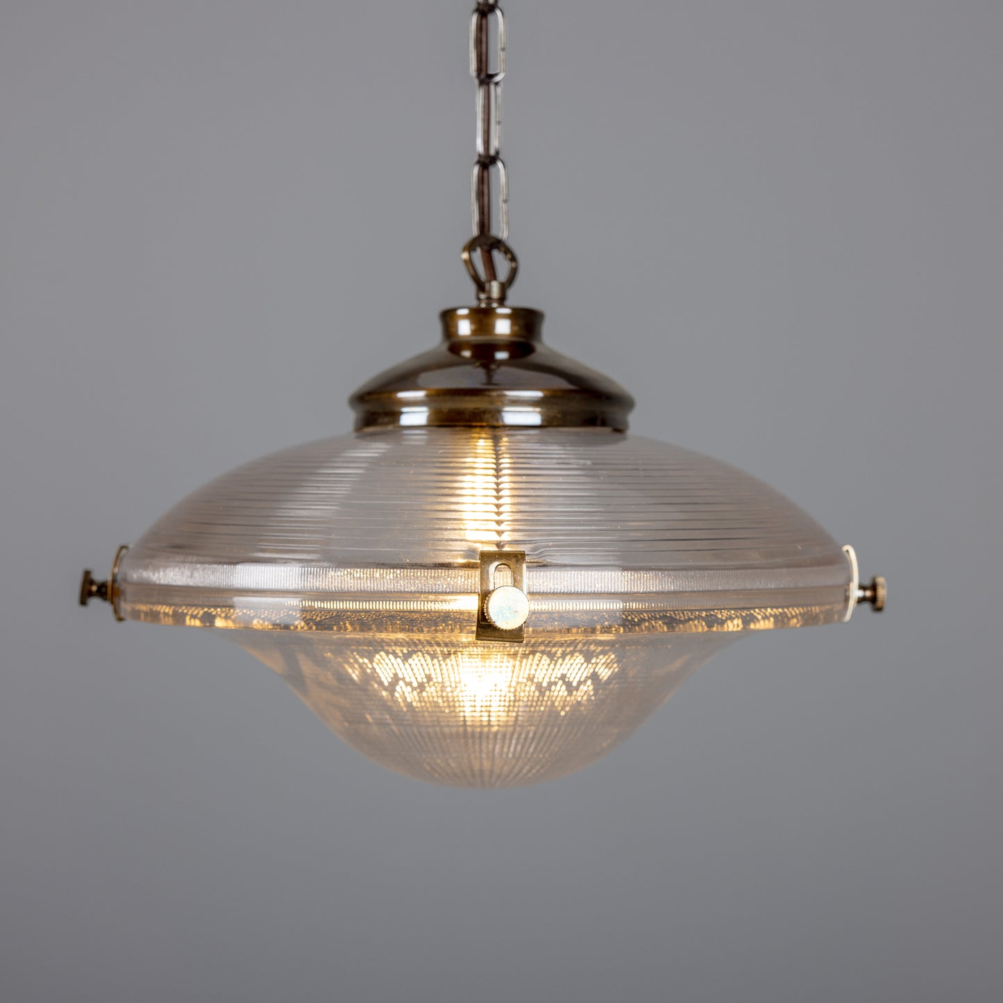 Suspension en verre vintage victorienne Ozark