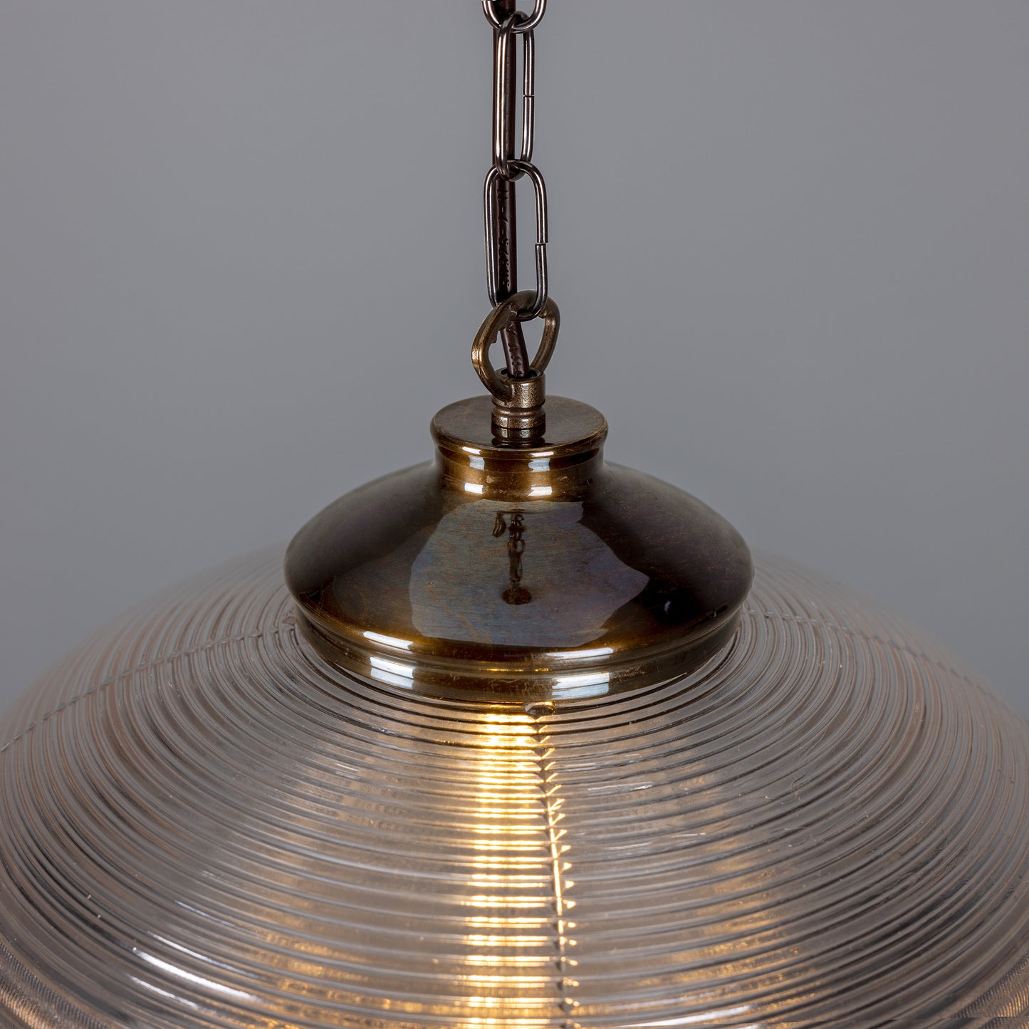 Suspension en verre vintage victorienne Ozark
