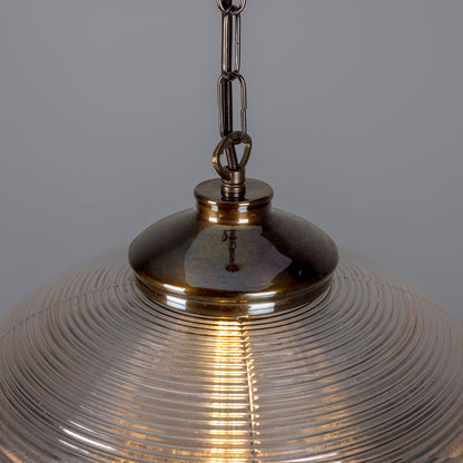 Suspension en verre vintage victorienne Ozark