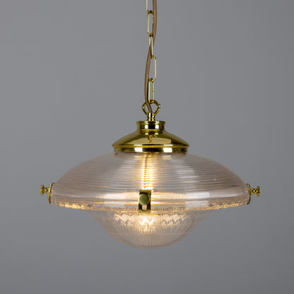 Suspension en verre vintage victorienne Ozark