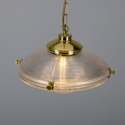 Suspension en verre vintage victorienne Ozark