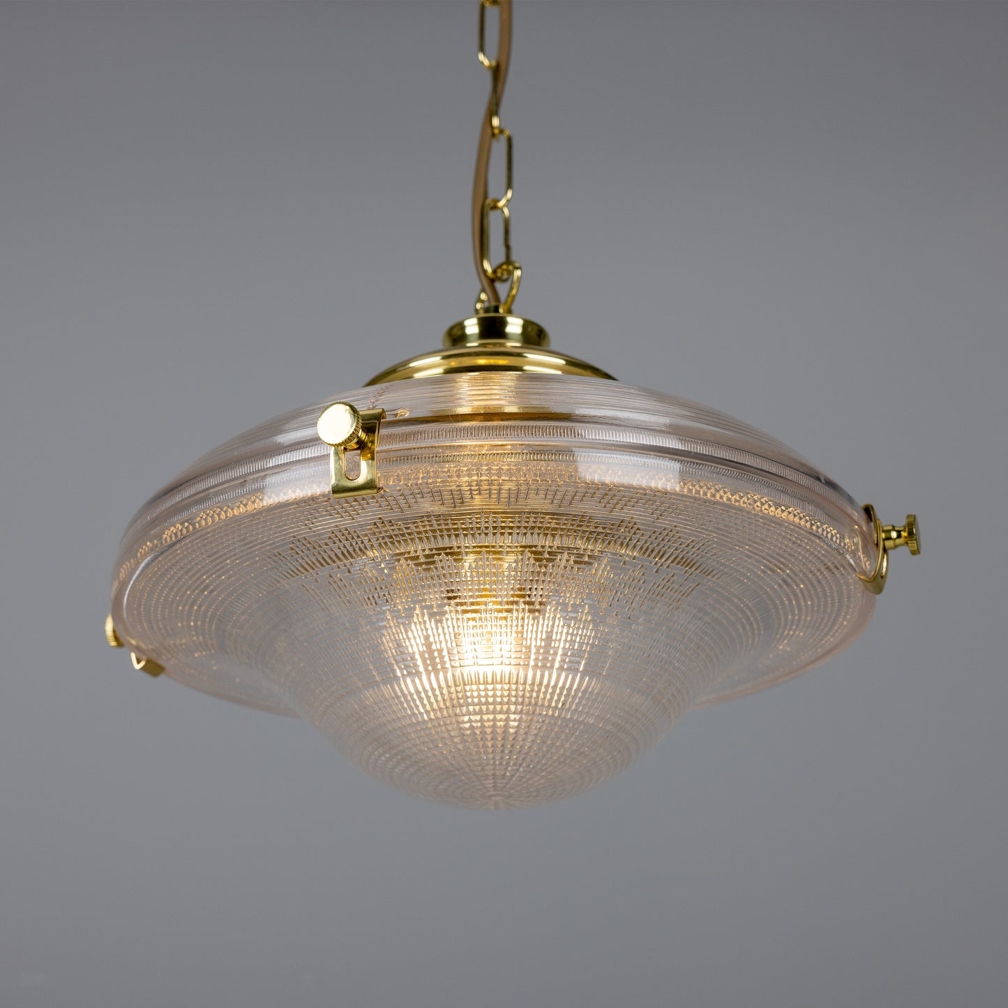 Suspension en verre vintage victorienne Ozark