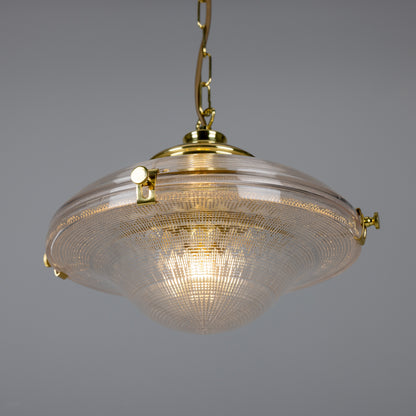 Suspension en verre vintage victorienne Ozark
