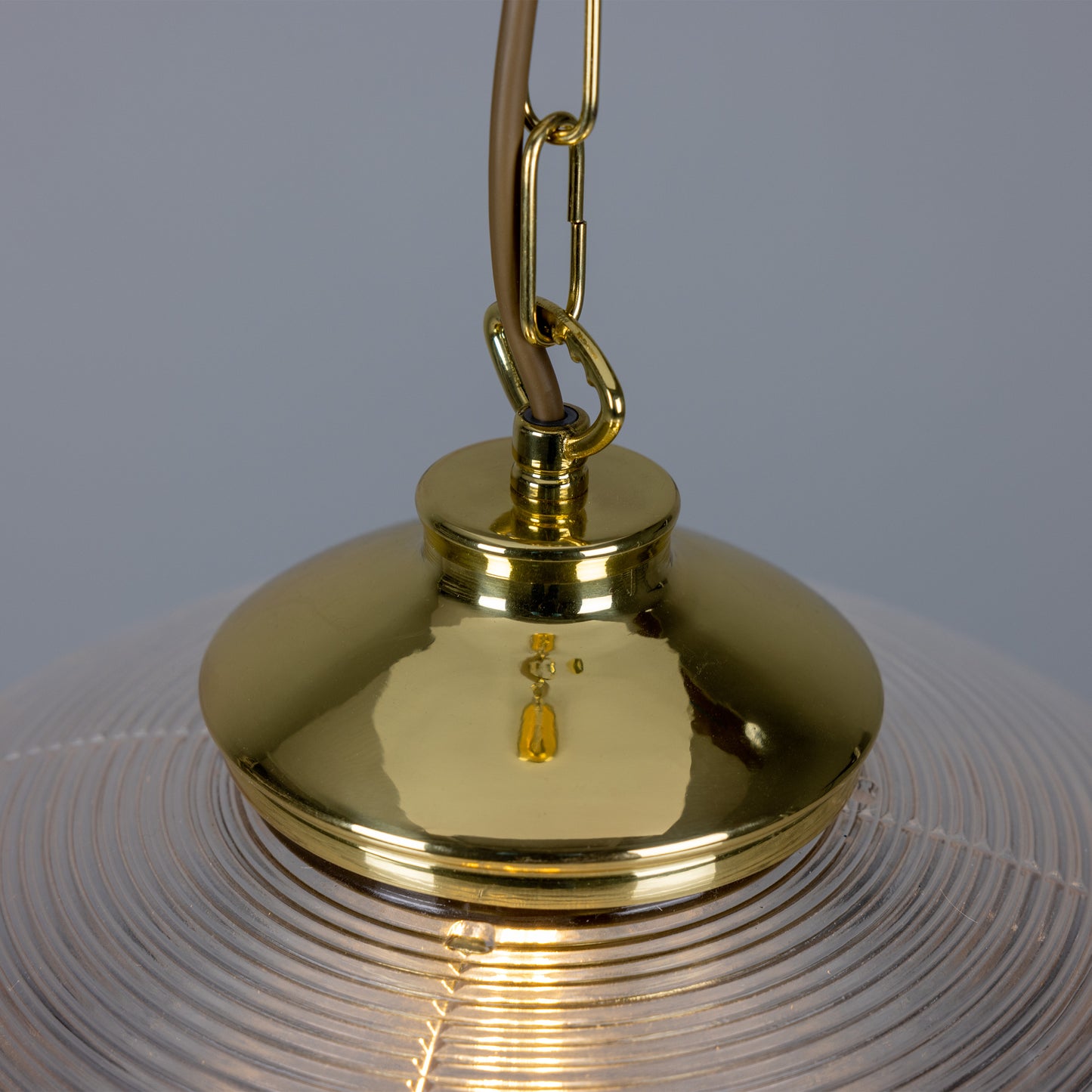 Suspension en verre vintage victorienne Ozark