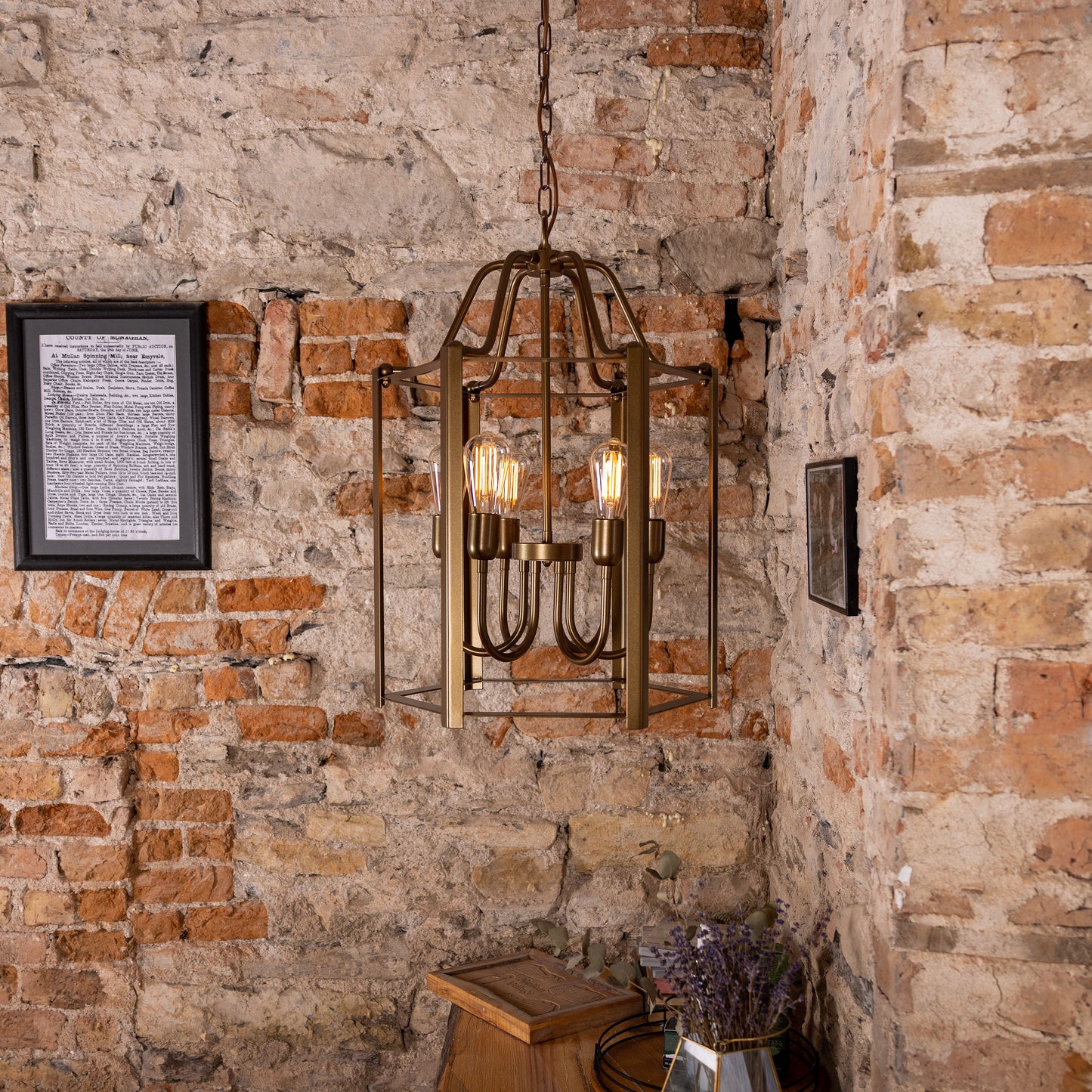Lanterne suspendue d'intérieur Portroe IP20, 4-6 lumières