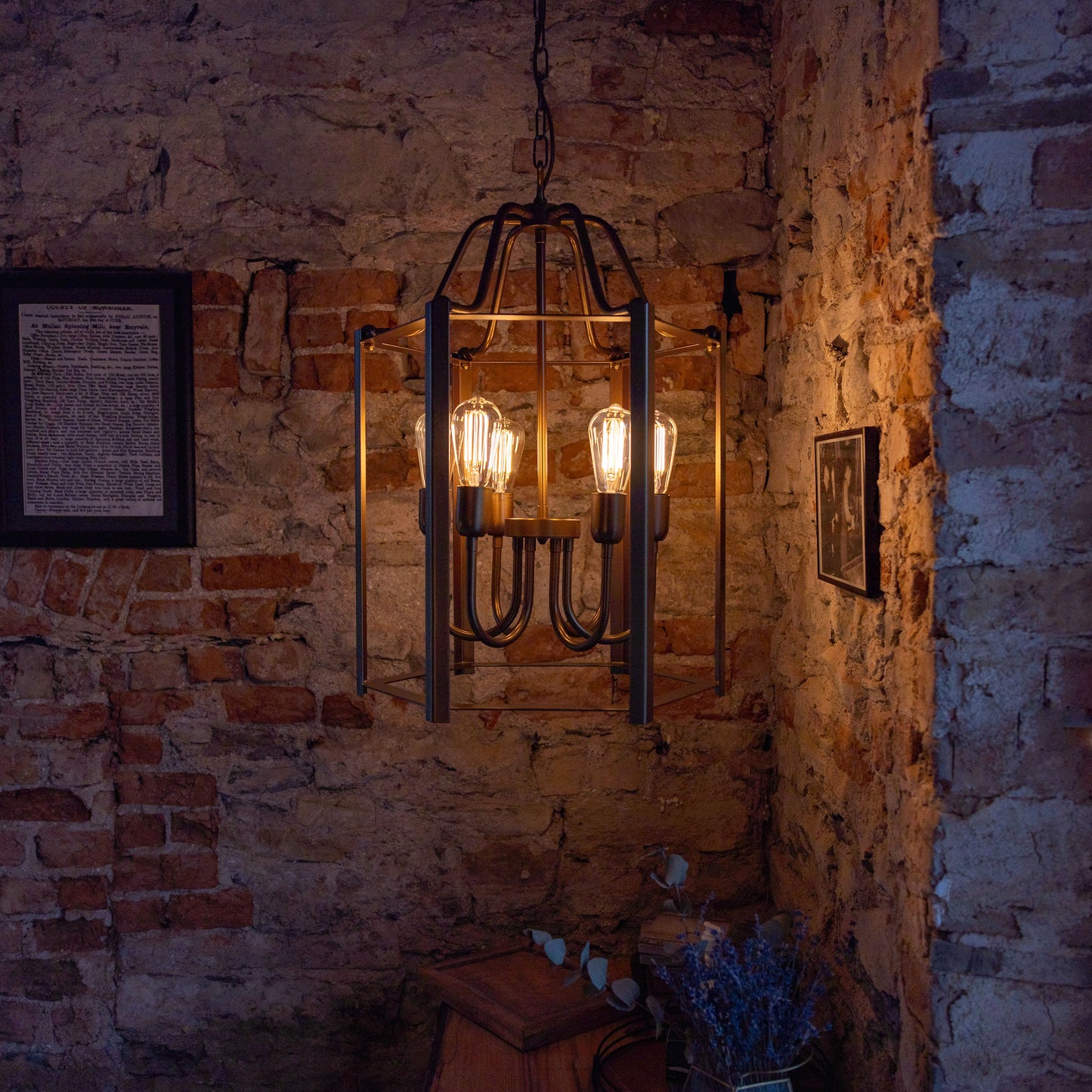 Lanterne suspendue d'intérieur Portroe IP20, 4-6 lumières