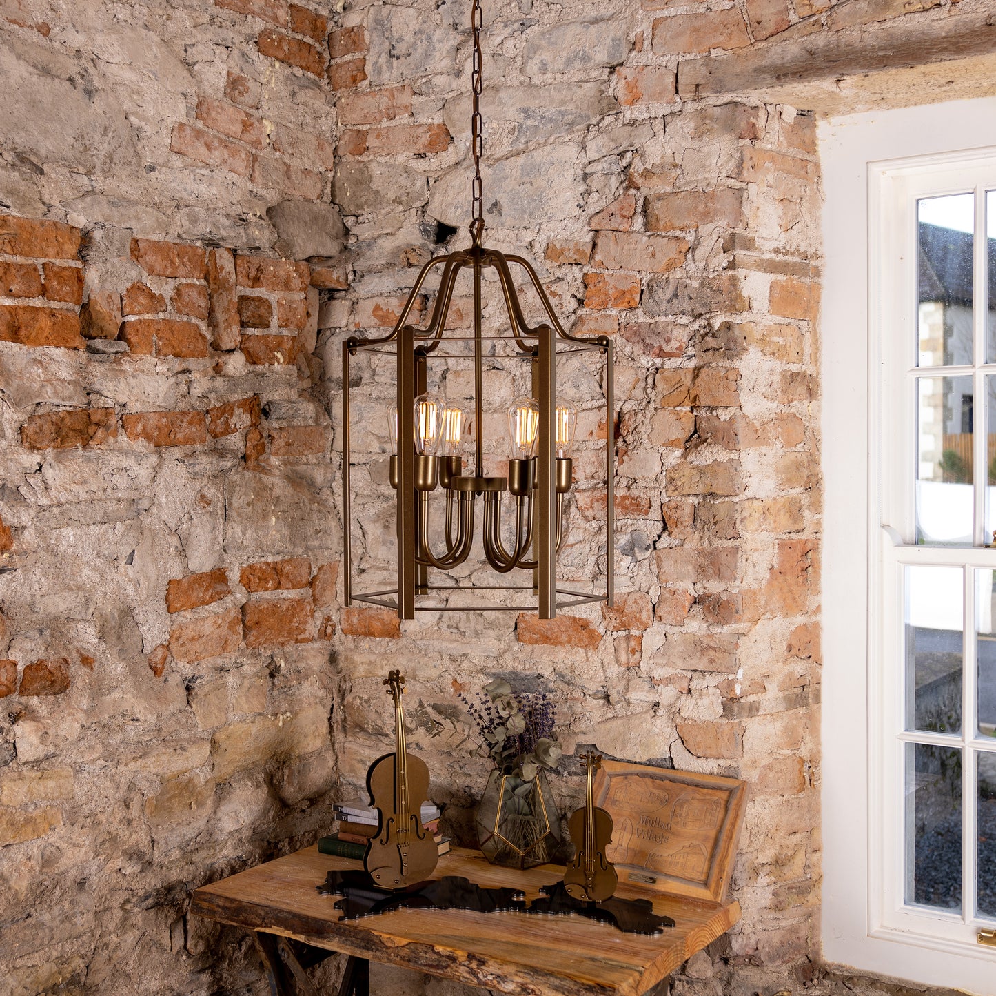 Lanterne suspendue d'intérieur Portroe IP20, 4-6 lumières