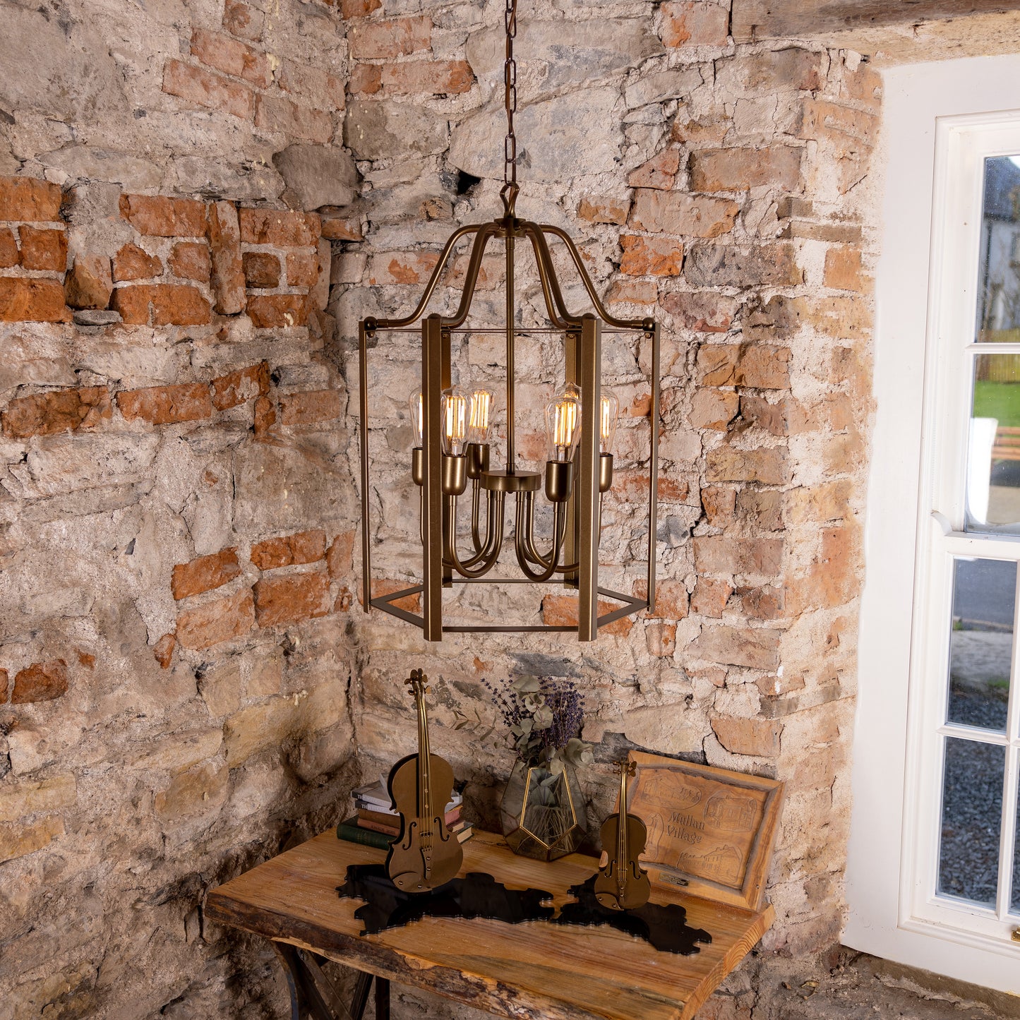Lanterne suspendue d'intérieur Portroe IP20, 4-6 lumières