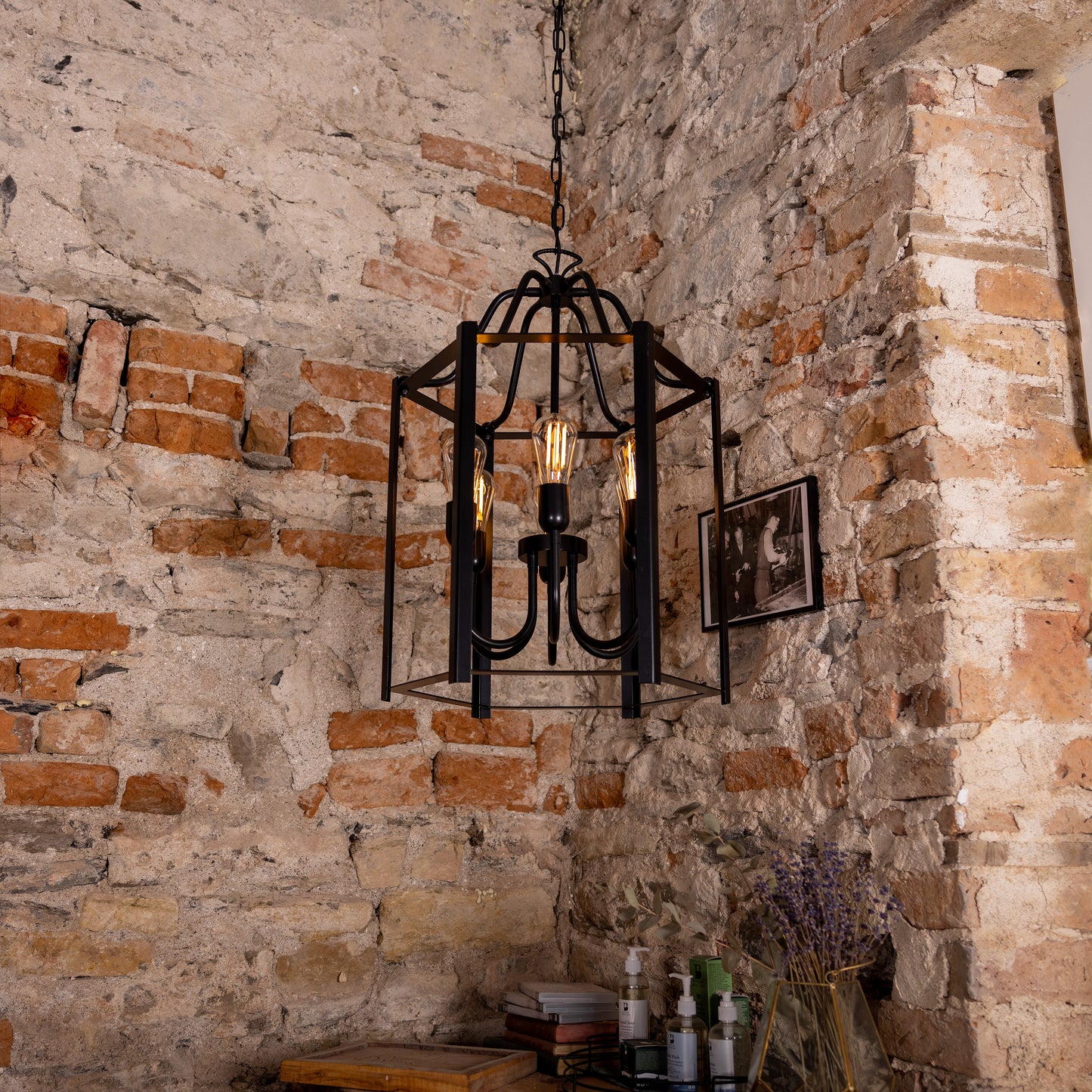 Lanterne suspendue d'intérieur Portroe IP20, 4-6 lumières
