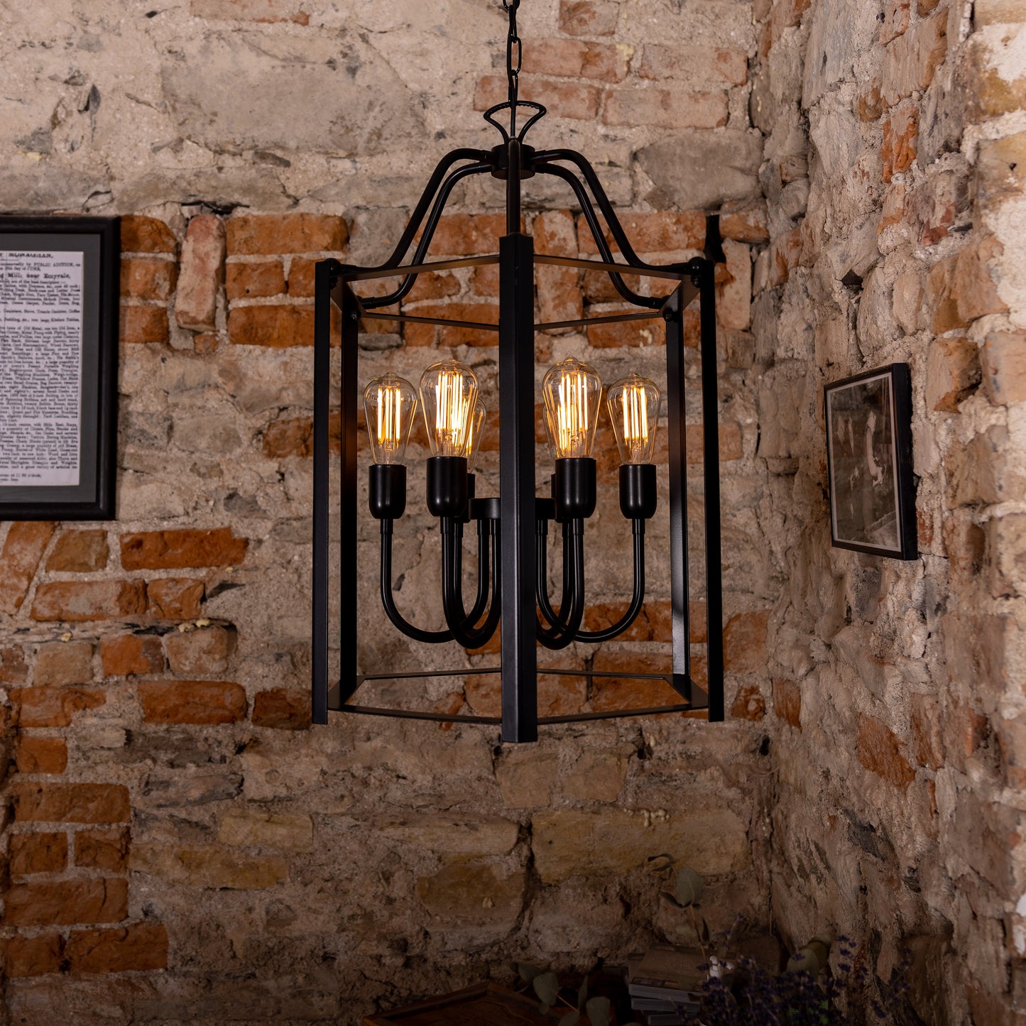 Lanterne suspendue d'intérieur Portroe IP20, 4-6 lumières