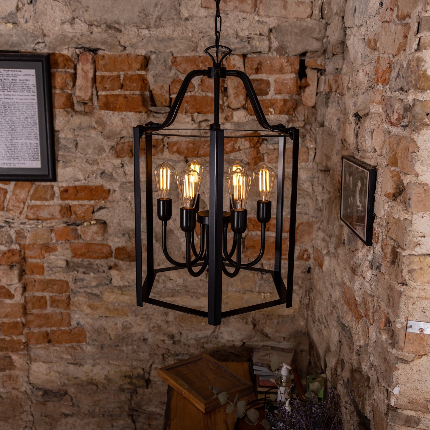 Lanterne suspendue d'intérieur Portroe IP20, 4-6 lumières
