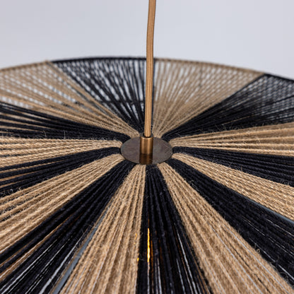 Suspension Vernon en raphia rayé, 83 cm