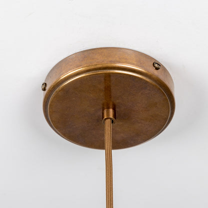 Suspension Vernon en raphia rayé, 83 cm