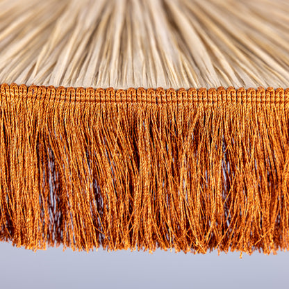 Syracuse Raffia Brick Tassel Pendant Light
