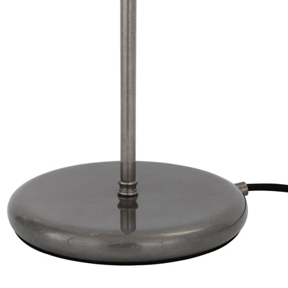 Lampe de table industrielle Gadar en verre holophane