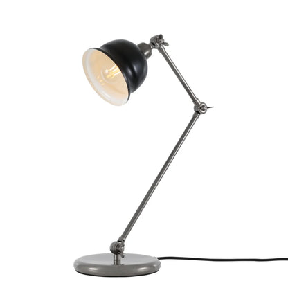 Lampe de table Nico Vintage en laiton avec abat-jour coloré