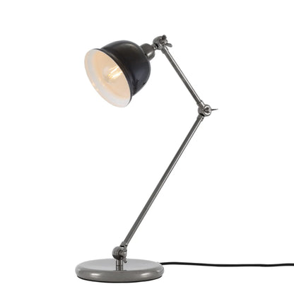 Lampe de table Nico Vintage en laiton avec abat-jour coloré