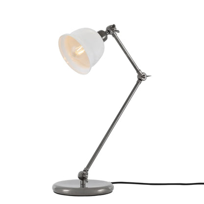 Lampe de table Nico Vintage en laiton avec abat-jour coloré