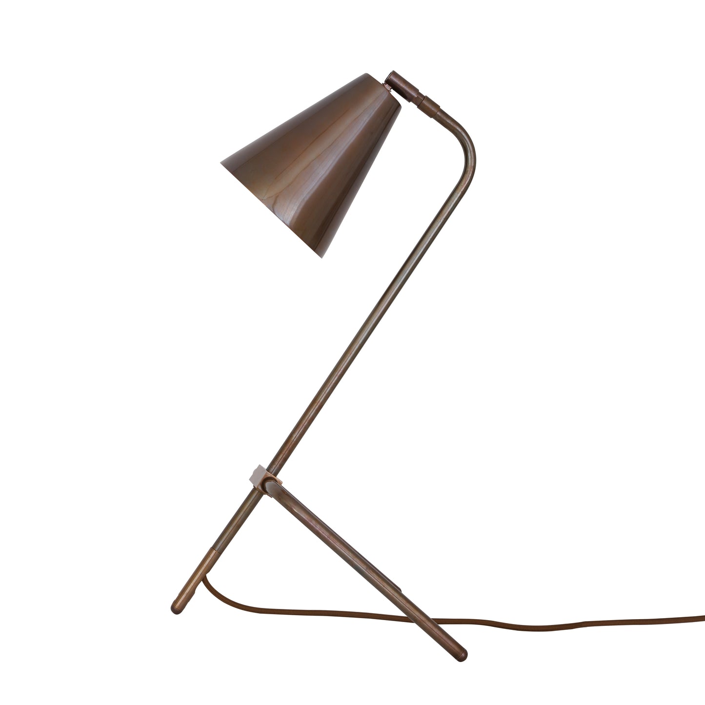 Lampe de table industrielle réglable en laiton Astana