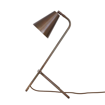 Lampe de table industrielle réglable en laiton Astana