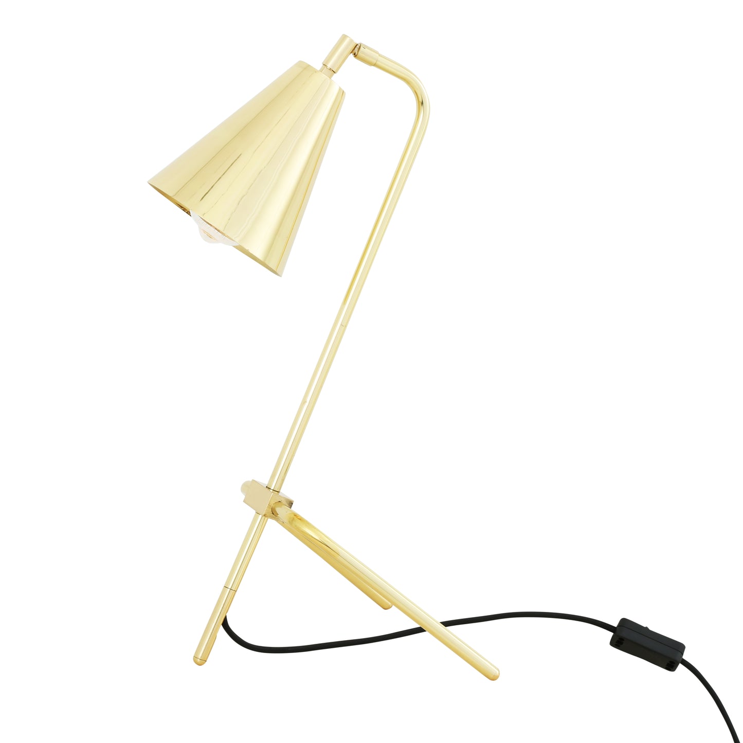 Lampe de table industrielle réglable en laiton Astana