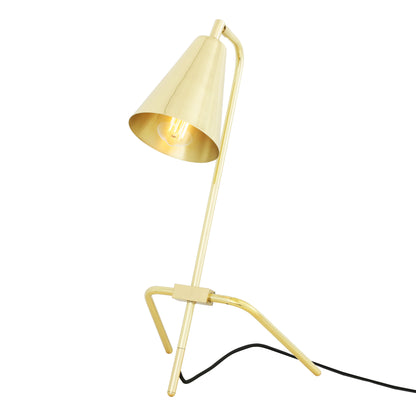 Lampe de table industrielle réglable en laiton Astana