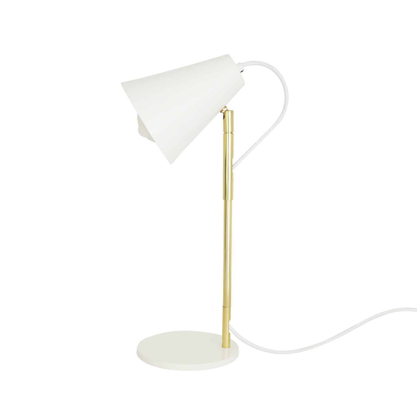 Lampe de table moderne Lusaka réglable avec abat-jour conique