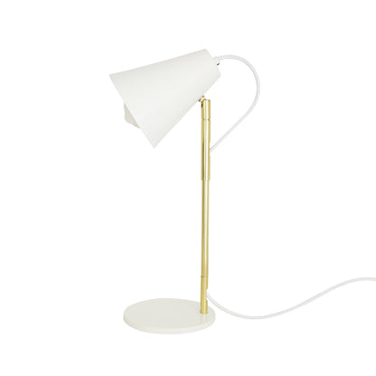 Lampe de table moderne Lusaka réglable avec abat-jour conique