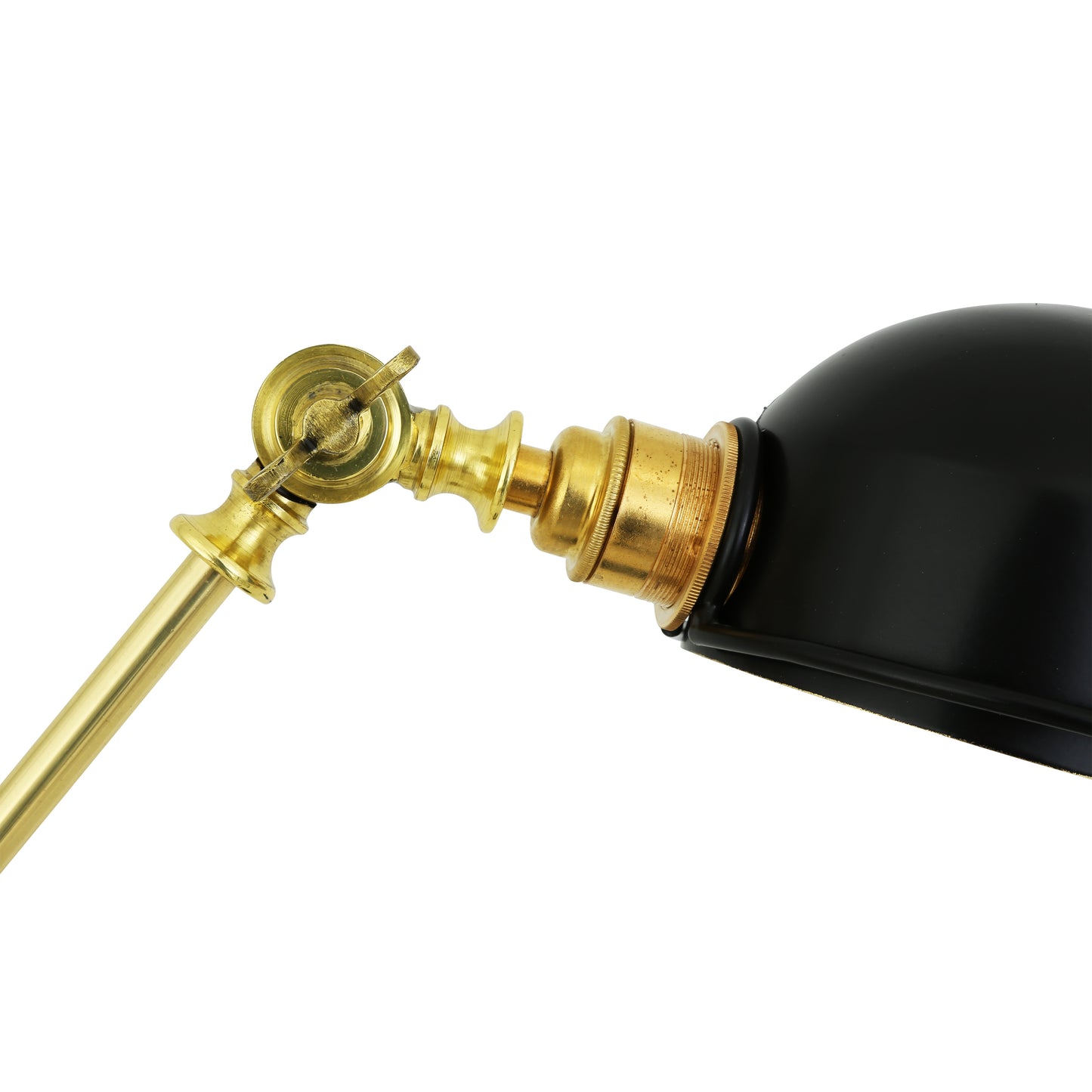 Lampe de bureau en laiton à bras réglable Puhos
