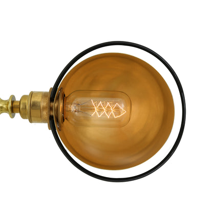 Lampe de bureau en laiton à bras réglable Puhos