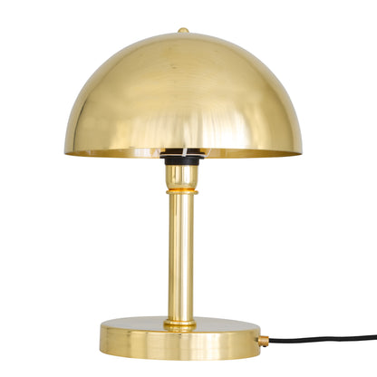 Lampe de table moderne en laiton Turku avec dôme
