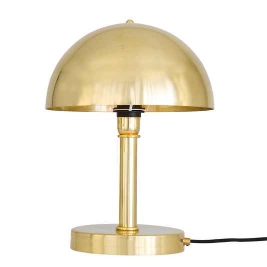 Lampe de table moderne en laiton Turku avec dôme