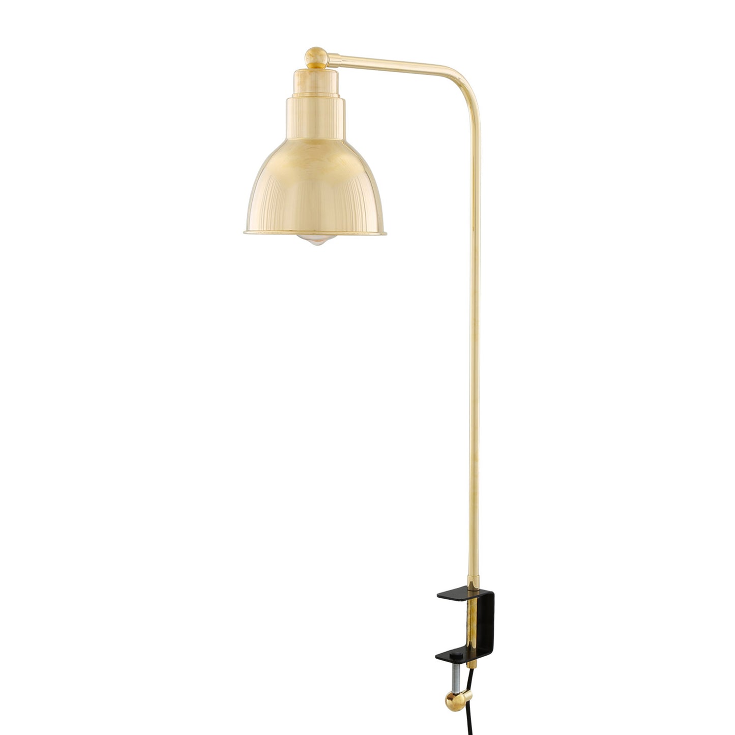 Lampe de table en laiton de Bakou avec pince de bureau