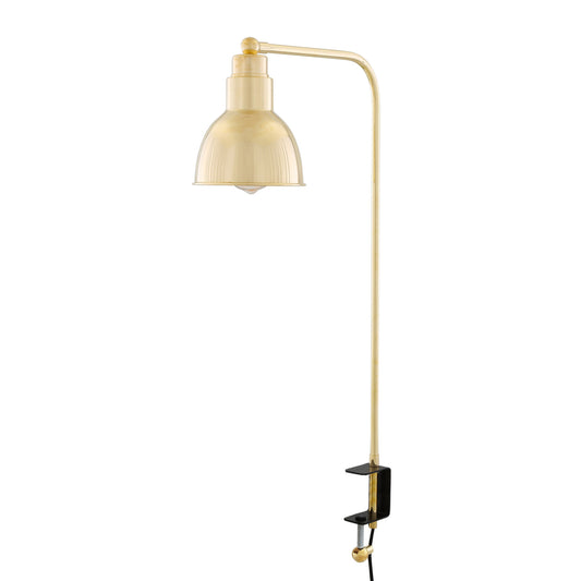 Lampe de table en laiton de Bakou avec pince de bureau