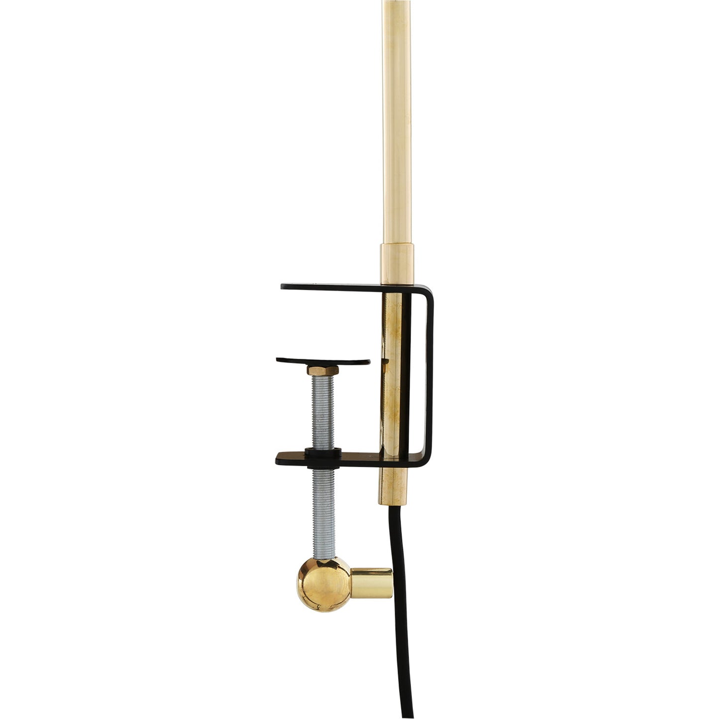 Lampe de table en laiton de Bakou avec pince de bureau