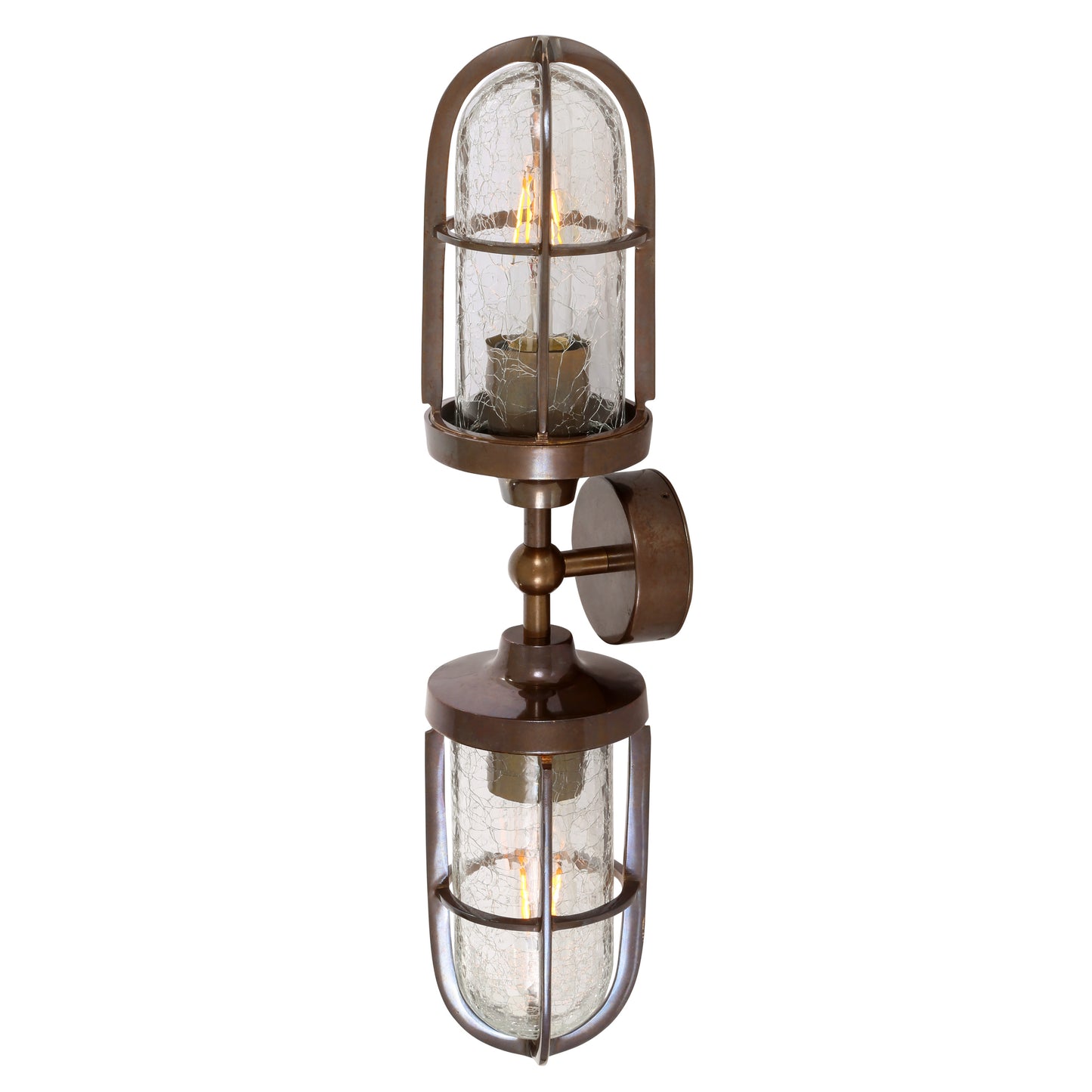 Clayton Double Well Glass Wall Light 