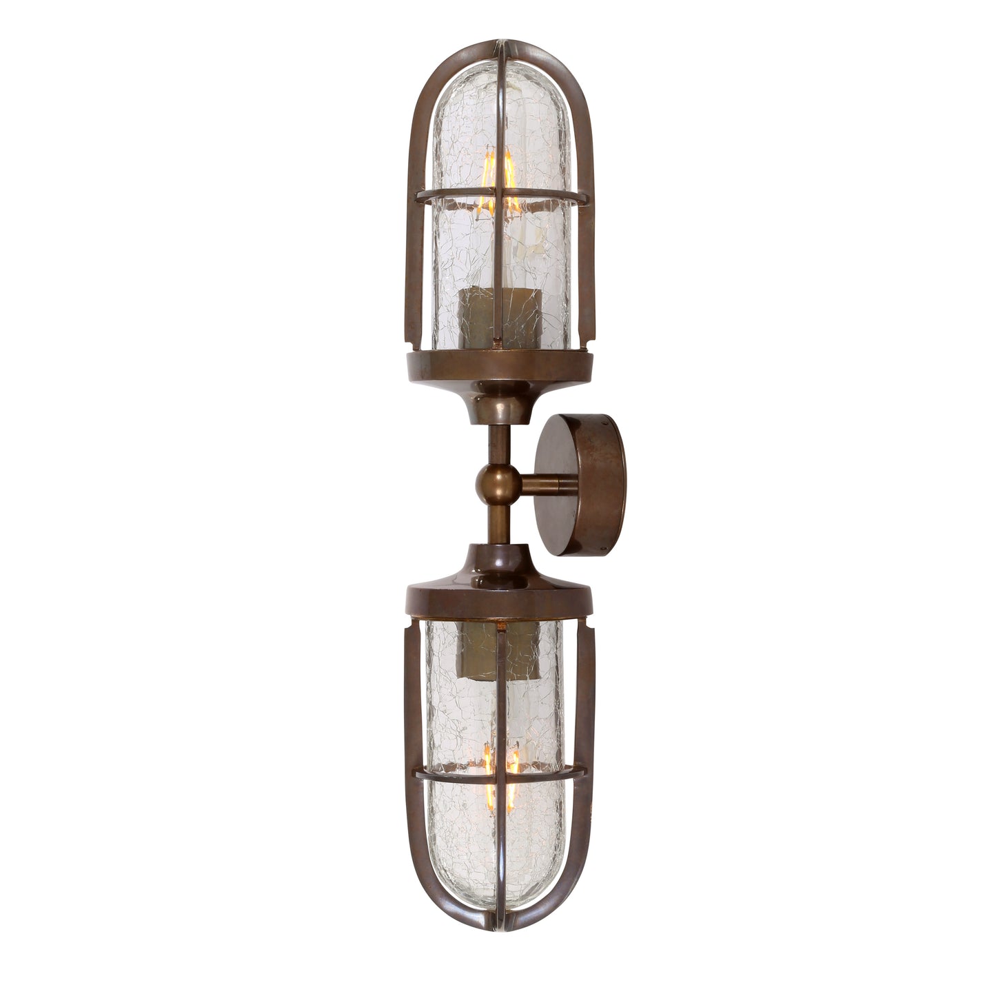 Clayton Double Well Glass Wall Light 